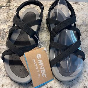 Size 8 Black Hi Tech Hiking Sandals NWT